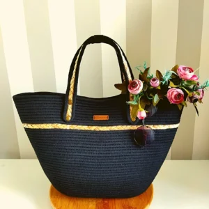 bantrick jute tote bag for women – eco friendly handmade shoulder bag