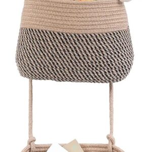 cotton rope handmade rope crossbody bho summer pures handmade claret woven straw bag: boho wooden handle pures