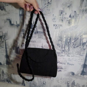 cotton rope handmade rope crossbody bho summer pures handmade claret woven straw bag: boho wooden handle pures