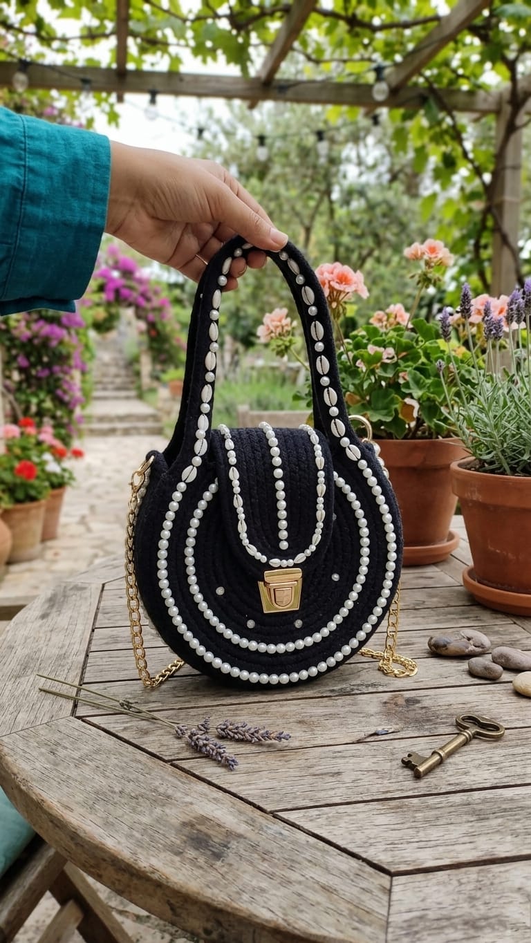 cotton rope fancy stone work desigen handind organiser pure cotton boho fancy handbag stylish handmade bag shoulder pures for ladies girls college office shopping travel marriage party 1pce cotton rope fancy stone work desigen handind organiser pure cotton boho fancy handbag stylish handmade bag shoulder pures for ladies girls college office shopping travel marriage party 1pce