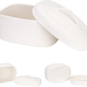 handcrafted white basket emporium in white color