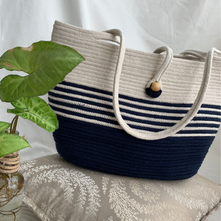 earthly elegance jute & cotton women bags