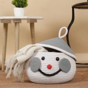 storage baskets, toy bin , for toy blankets, pillows storage in living room cute jute basket storage basket for bathroom living room & kitchen organiser box vanity box first aid box