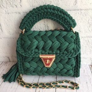 bantrick green handwoven jute tote bag – eco friendly women’s handbag