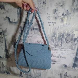 cotton rope handmade rope crossbody bho summer pures handmade claret woven straw bag: boho wooden handle pures
