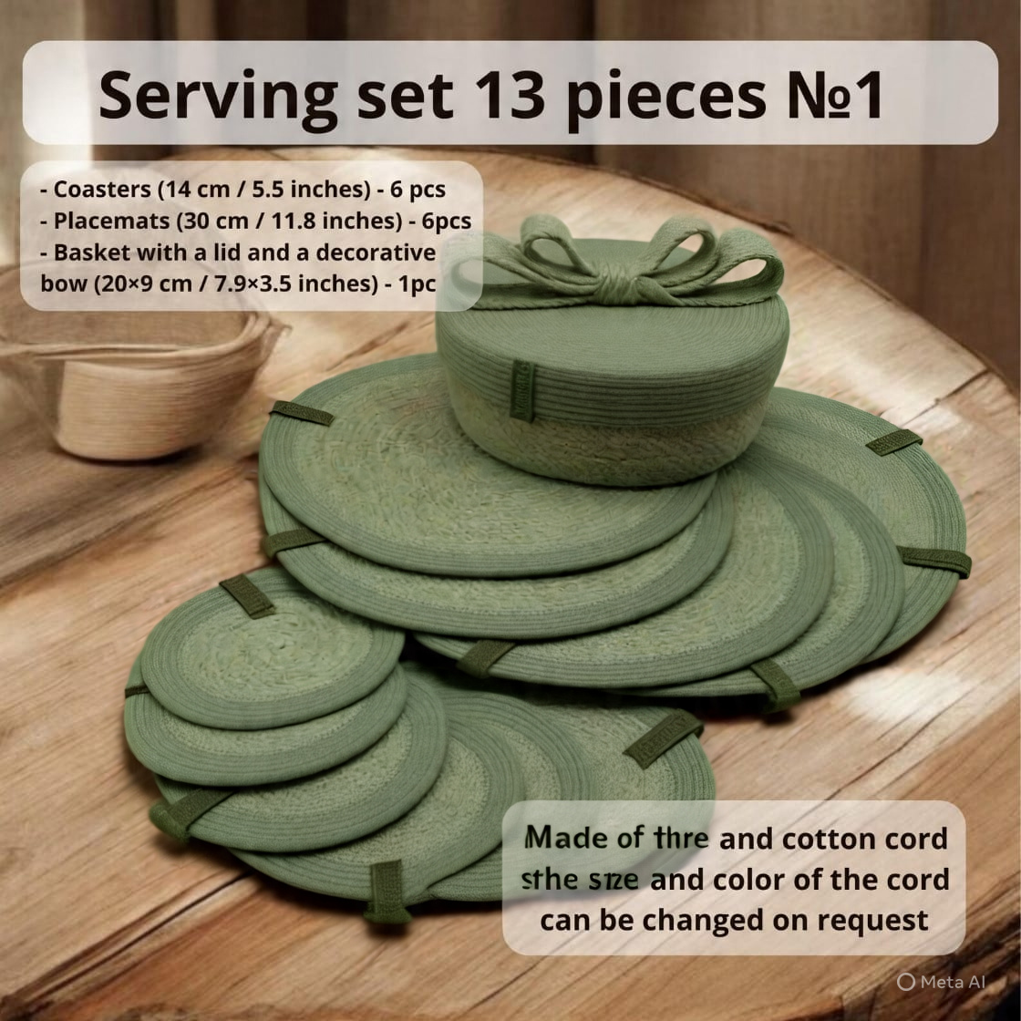 cotton rope table mats kitchen & christmas: décor plece mat set of 6; round woven placemats , round placemats; dining table mast cotton rope table mats kitchen & christmas: décor plece mat set of 6; round woven placemats , round placemats; dining table mast