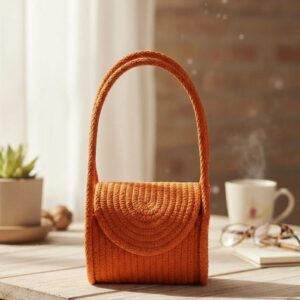 cotton rope boho fancy handbag stlish handmade .handmade cotton cored corssbody bags small purse with gold chain strap and strap and clasp, elegant shoulder bag,