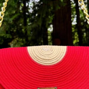 all the cultures fabricating india handmade small dry grass/natural cane/chic dry grass bag/handbag from manipur/carry tote bag sling bags ofwt red