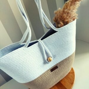 green glamour women jute & cotton totes in white beige