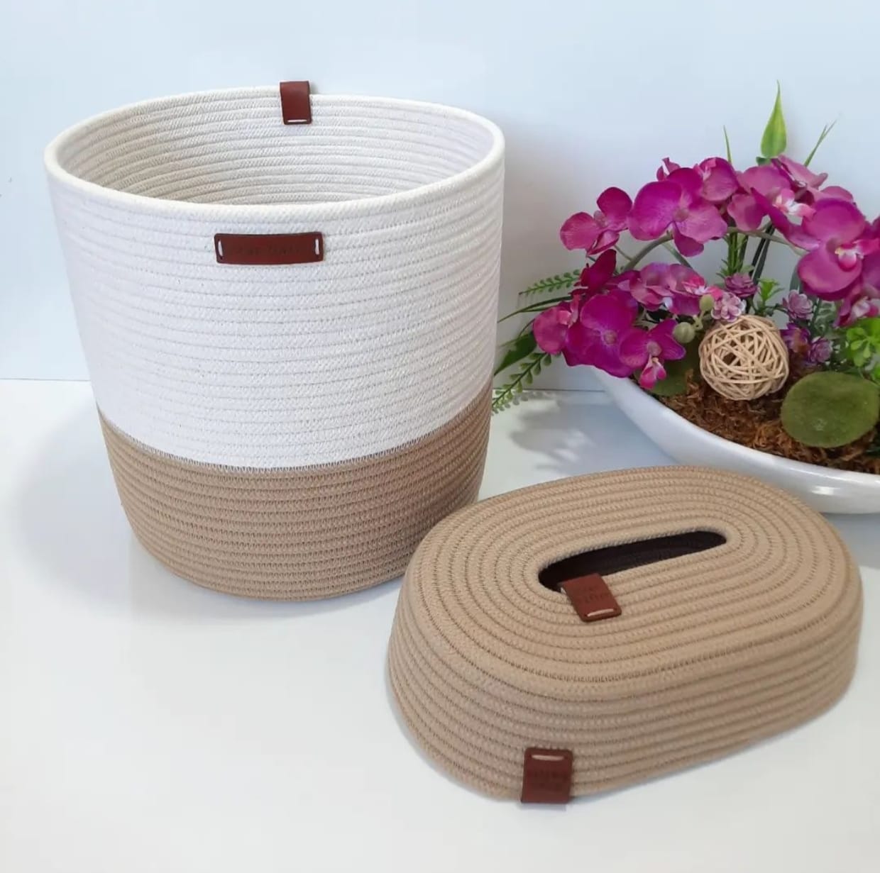 ecolux jute & cotton bags by in white beige ecolux jute & cotton bags by in white beige