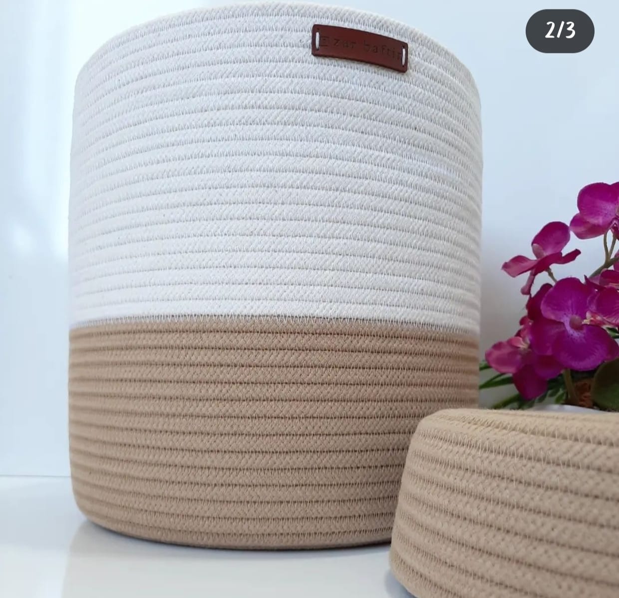 ecolux jute & cotton bags by in white beige ecolux jute & cotton bags by in white beige