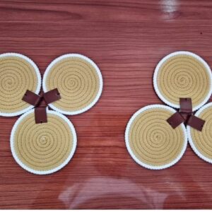 cotton rope/ jute /small dry grass/natural cane/chic dry grass bag/farmhouse coasters for drinks/absorbent coasterfor fabletop protection/women coaster,rustic coaster,rope drink coaster white,beige