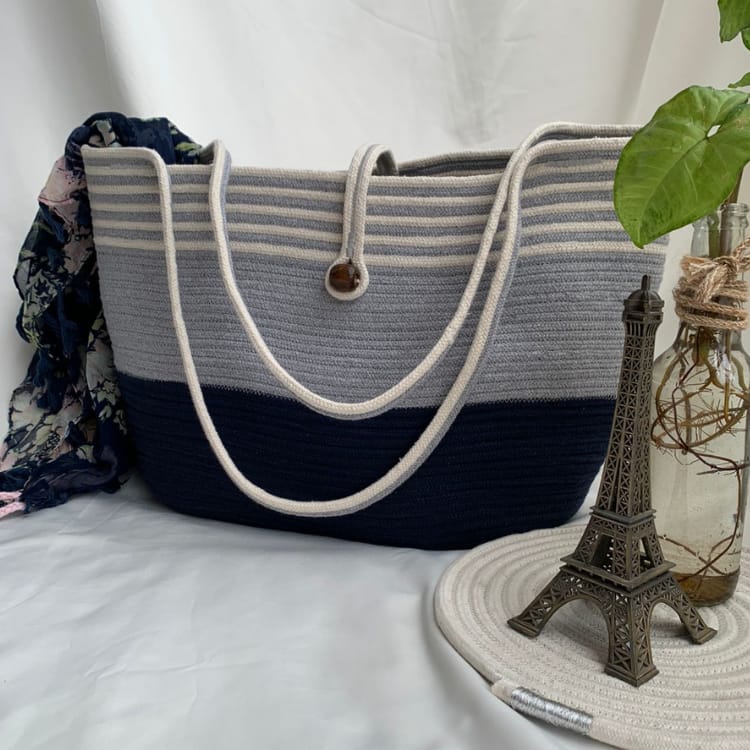 women stylish pure cotton boho fancy handbags tote bag