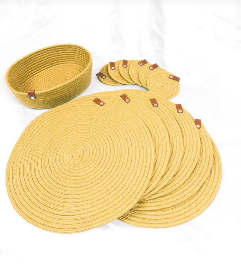 beige woven dining set beige woven dining set